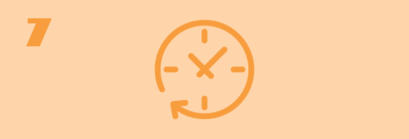 Illustrasjon av en klokke som tar tiden