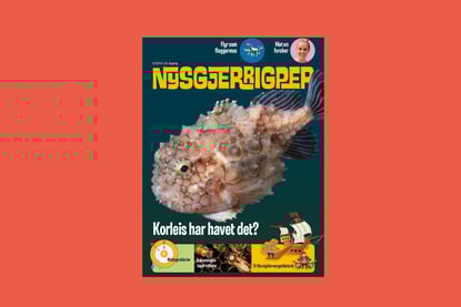 Forsiden av Nysgjerigperblad med fisk på forsiden