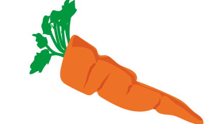 Illustrasjon av en gulerot.