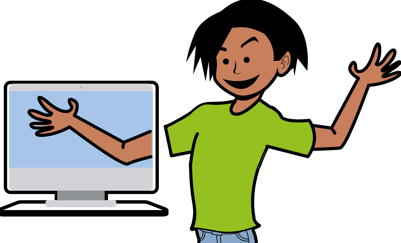 Illustrasjon av hvordan dataspill brukes mot fantomsmerter