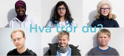 De fem barna og forskeren som ble intervjuet