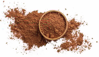 Kakaopulver strødd utover