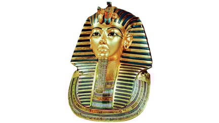 Egyptisk statue i gull 