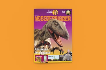 Forsiden av Nysgjerigperblad om dinosaurer