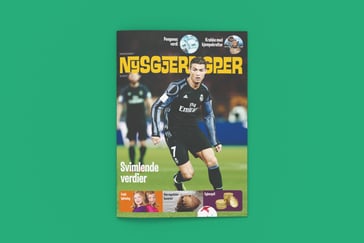 Forsiden av Nysgjerrigperblad med fotballspiller Ronaldo på forsiden
