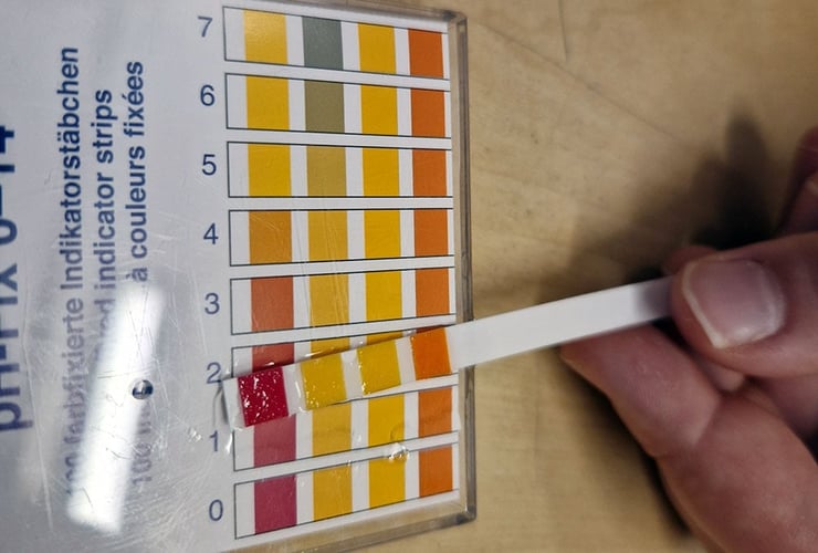 pH-måling illustrasjonsfoto