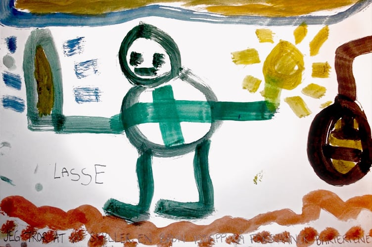 Jeg tror at hvis vi skyller en istapp så renner bakteriene vekk.