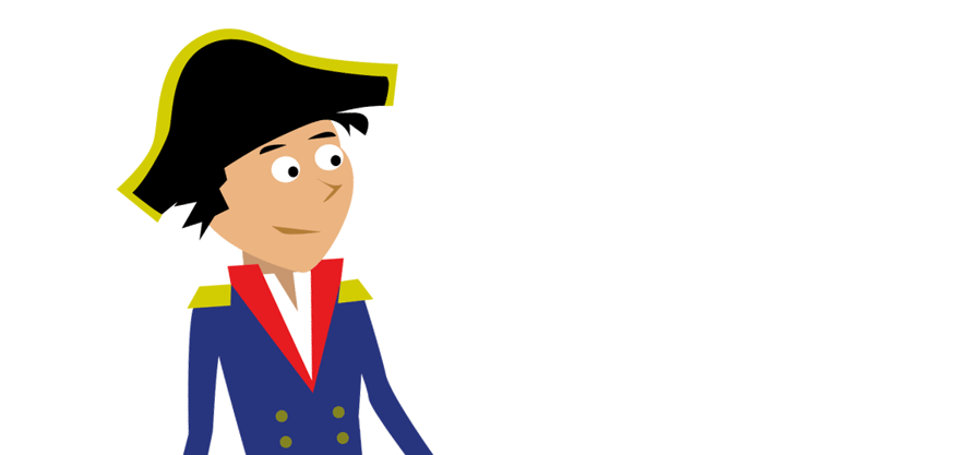 Gutt med uniform og hatt