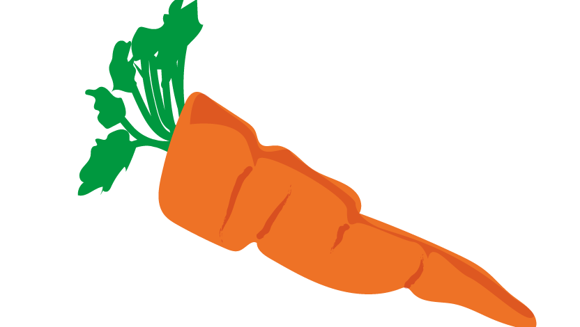 Illustrasjon av en gulerot.