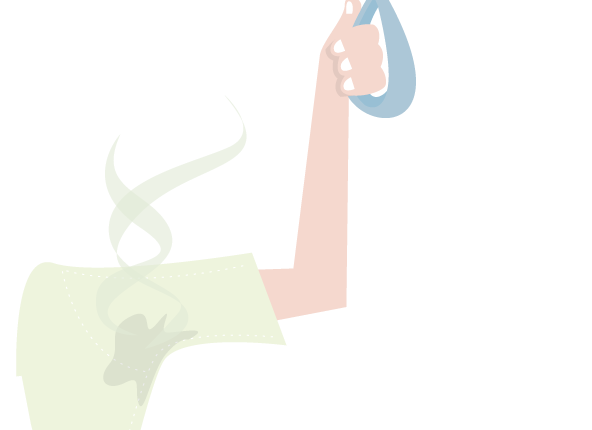 Illustrasjon av vond lukt under armene.