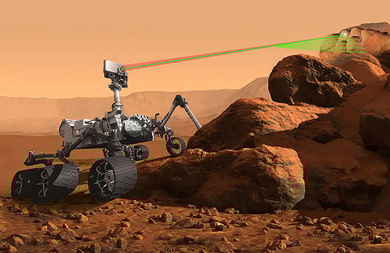 Roveren som tar bilder av hva som finnes under overflaten