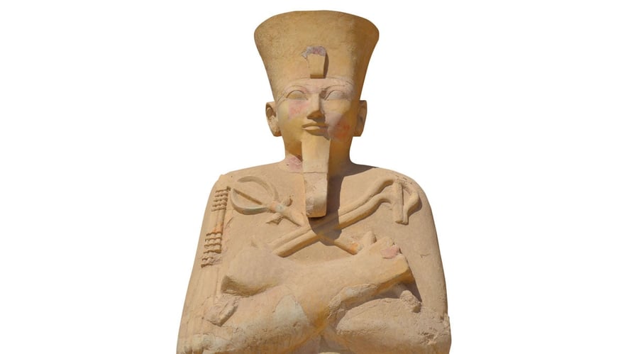Gammel egyptisk statue 