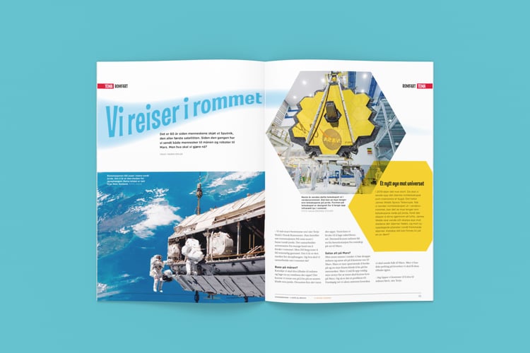 Bilde av artikkelen slik den ble vist i Nysgjerrigper-bladet