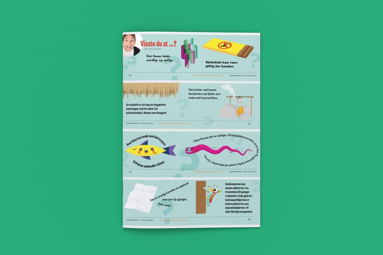 Bilde av artikkelen slik den ble vist i Nysgjerrigper-bladet