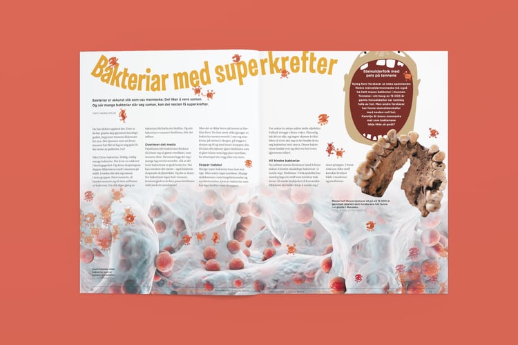 Bilde av artikkelen slik den ble vist i Nysgjerrigper-bladet