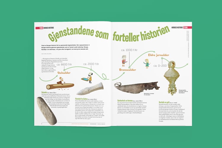 Bilde av artikkelen slik den ble vist i Nysgjerrigper-bladet