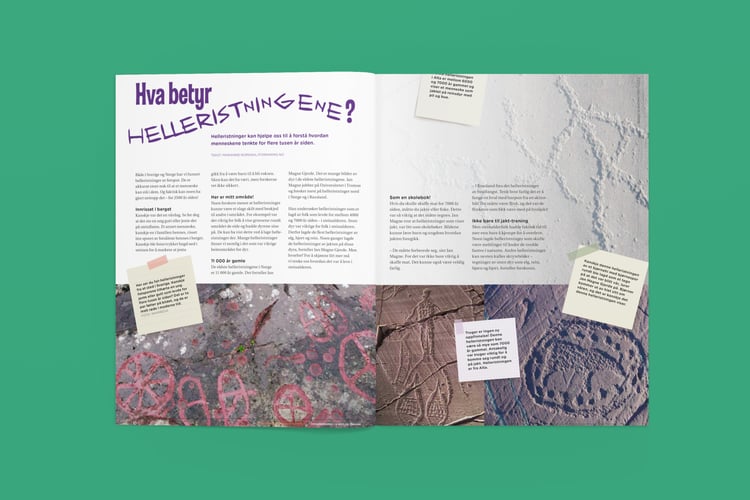 Bilde av artikkelen slik den ble vist i Nysgjerrigper-bladet