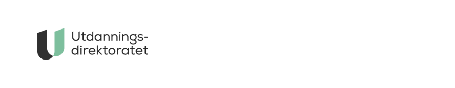 En stor U og teksten Utdanningsdirektoratet
