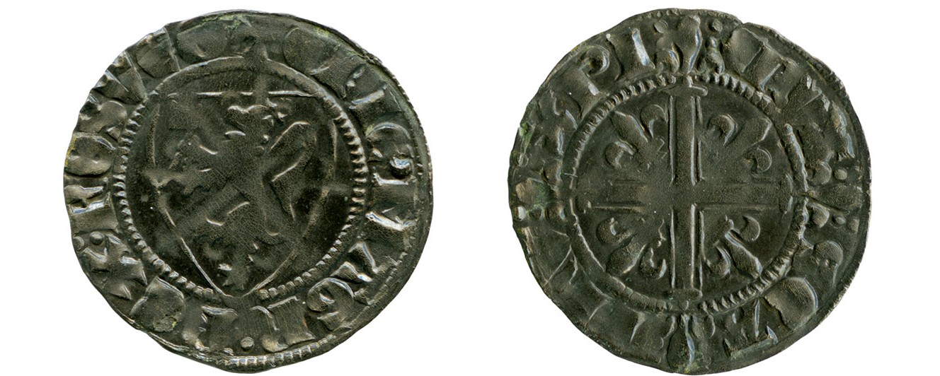 To falske mynter fra 1200-tllet.