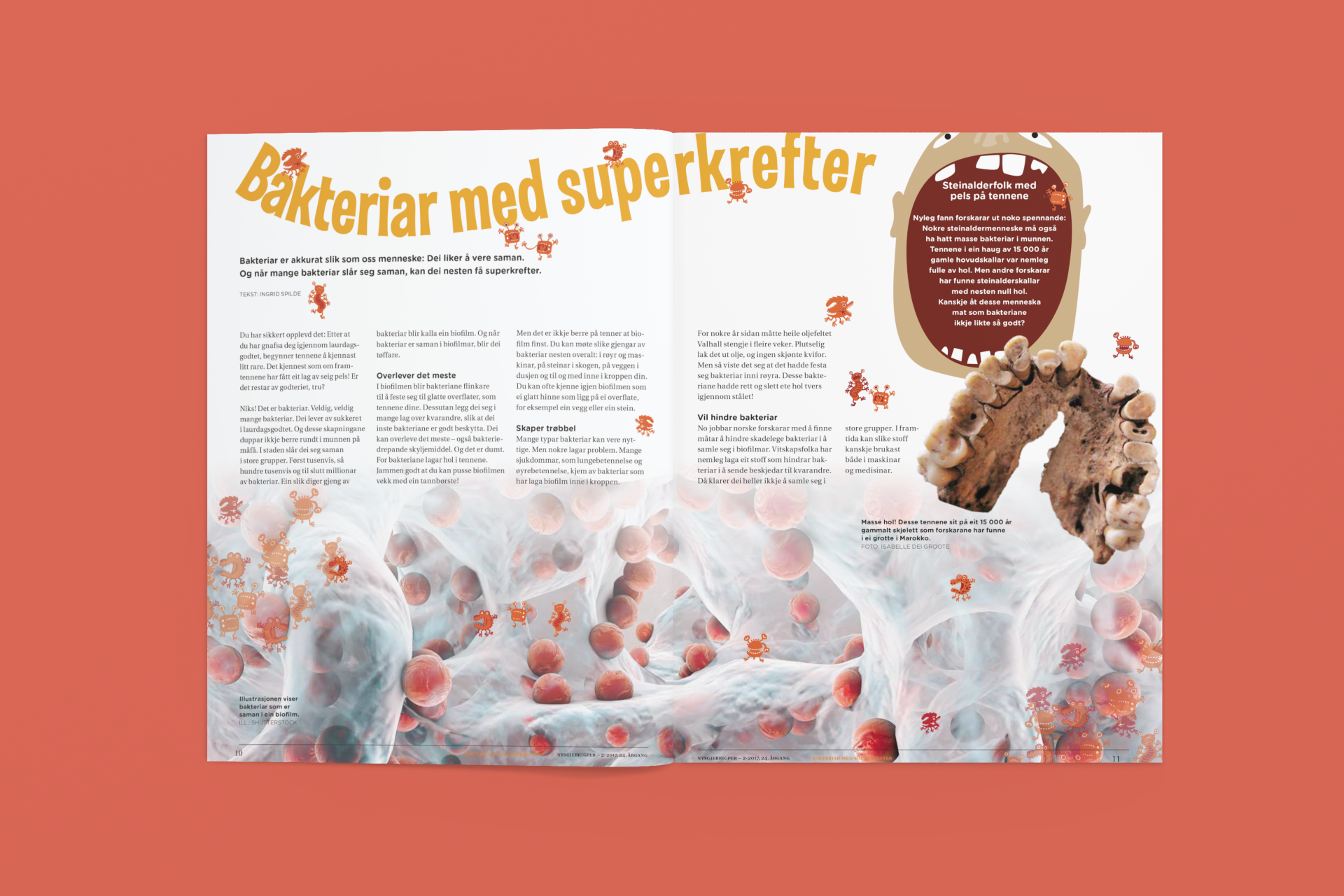 Bilde av artikkelen slik den ble vist i Nysgjerrigper-bladet